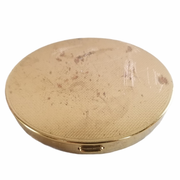 Vintage Mid Century 1940s Kotler & Kopit Brass Butterfly Mirrored Puff Compact - Picture 10 of 16